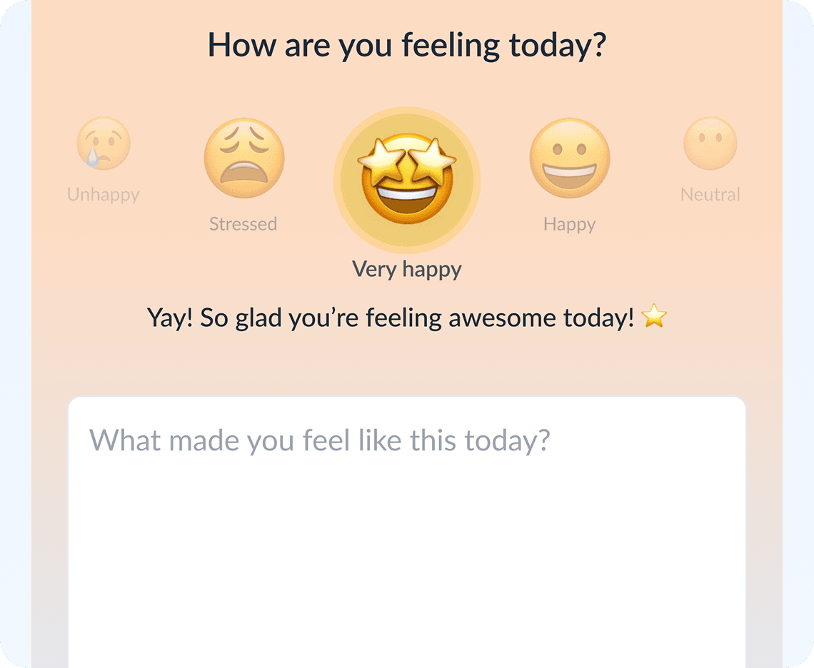 Mood Check-In mockup