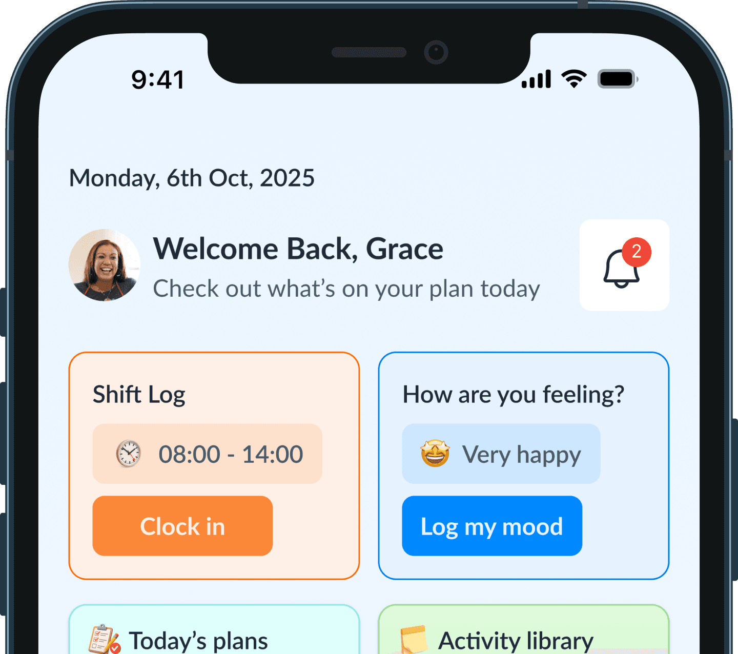 Dashboard on mobile